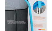 Батут StartLine Fitness 8 футов (244 см) с внутренней сеткой, держателями и лестницей
