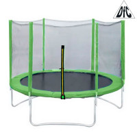 Батут DFC Trampoline Fitness 14ft наружн.сетка, св.зел. (427см)