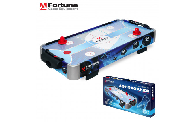 Аэрохоккей ★ Fortuna HR-31 Blue Ice Hybrid настольный 86х43х15см