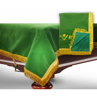 Чехол для б/стола 11-3 (зеленый с зеленой бахромой,без логотипа)