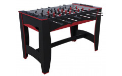 Игровой стол - футбол "Hit" (122x63.5x78.7 см, черно-красный) +
