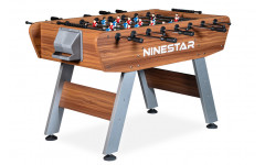 Игровой стол - футбол "PlayOff" (140х73х88см) коричнево-серый