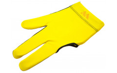 Перчатка бильярдная "WB" (черно-желтая), защита от скольжения
