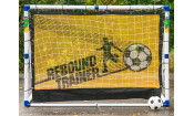 Разборные футбольные ворота с тренировочными сетками "Madcador 3 в 1" (сетка-мишень, сетка-отражатель)